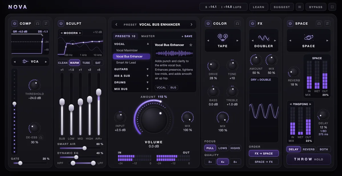 NOVA interface